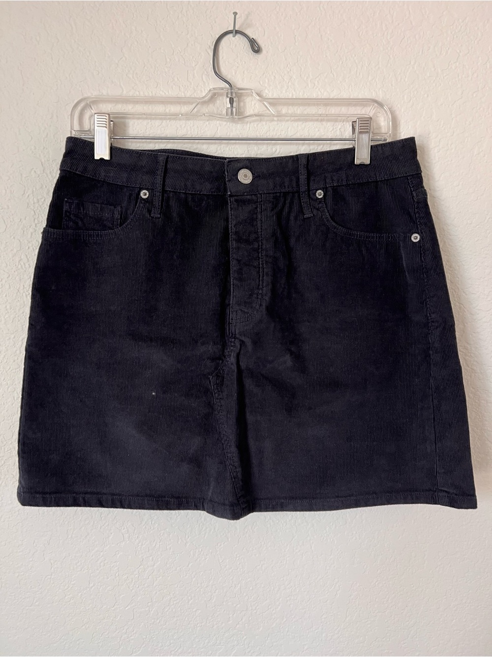 Black Corduroy Skirt
